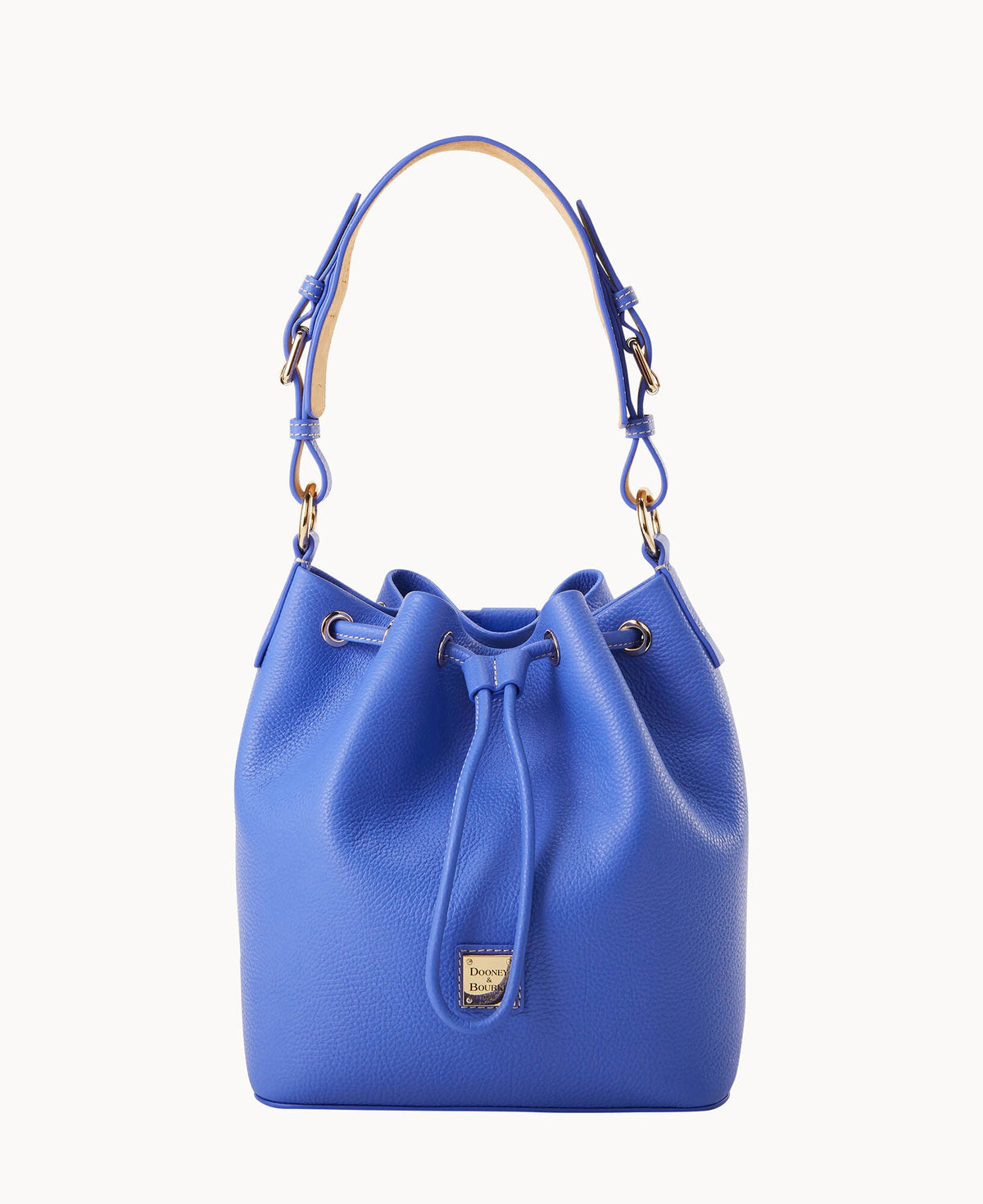 Lucca Leather Drawstring - Periwinkle