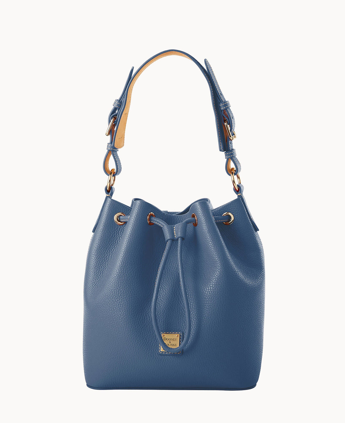 Lucca Leather Drawstring - Graphite