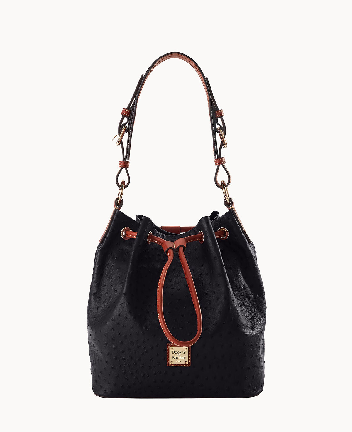Ostrich Drawstring - Black