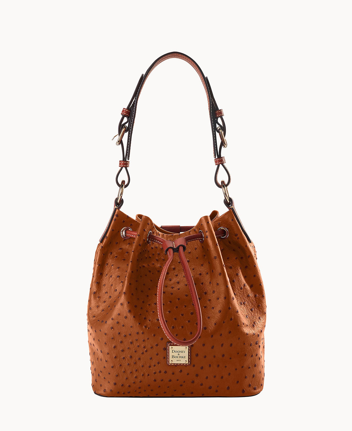 Ostrich Drawstring - Caramel