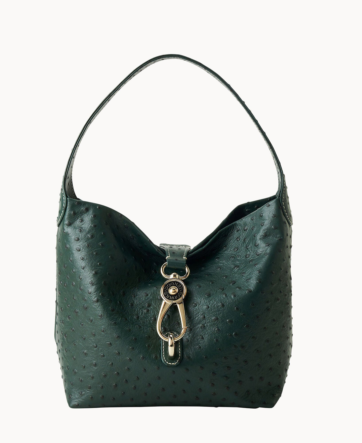 Ostrich Logo Lock Hobo - Forest