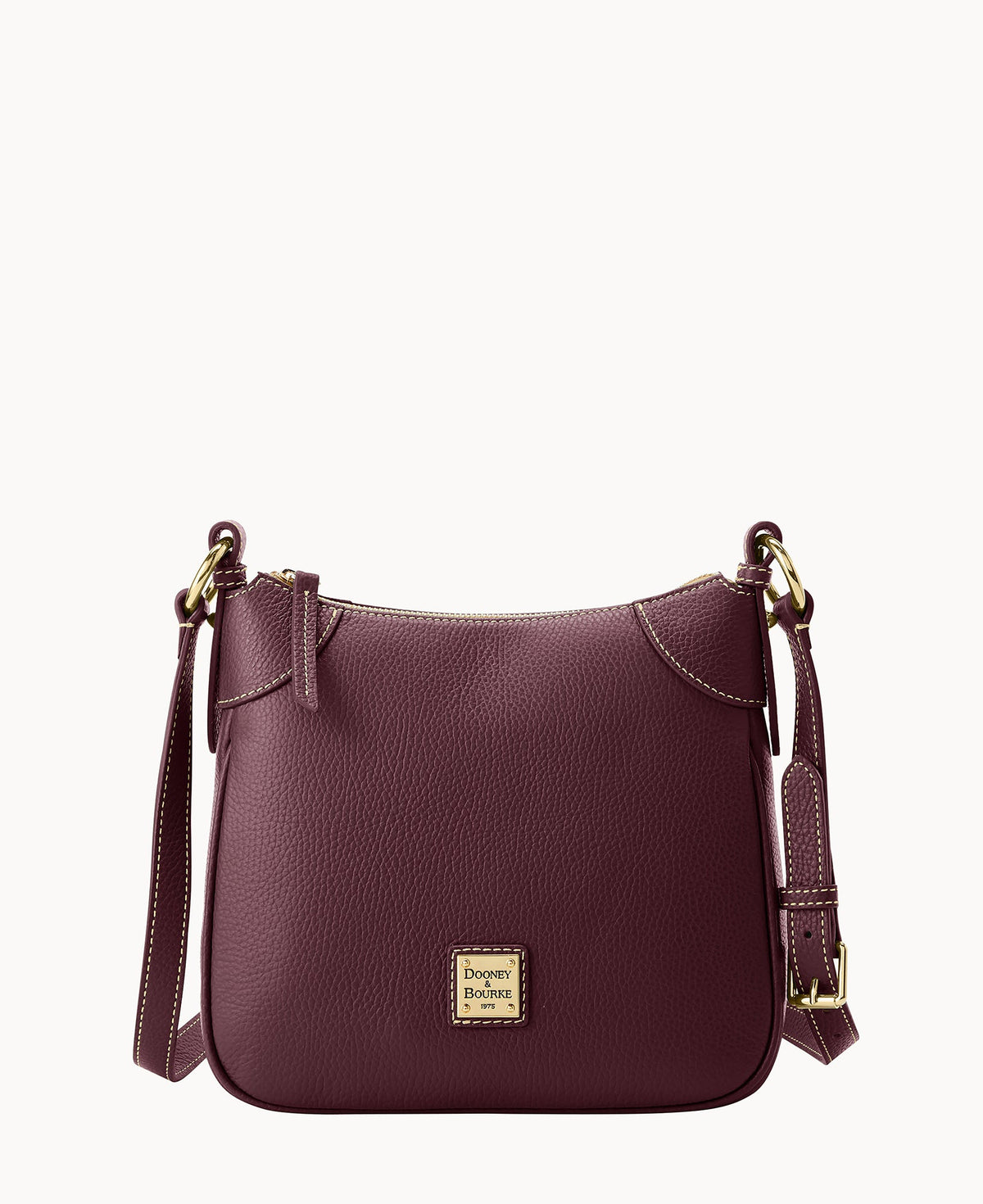 Lucca Leather Crossbody - Bordeaux