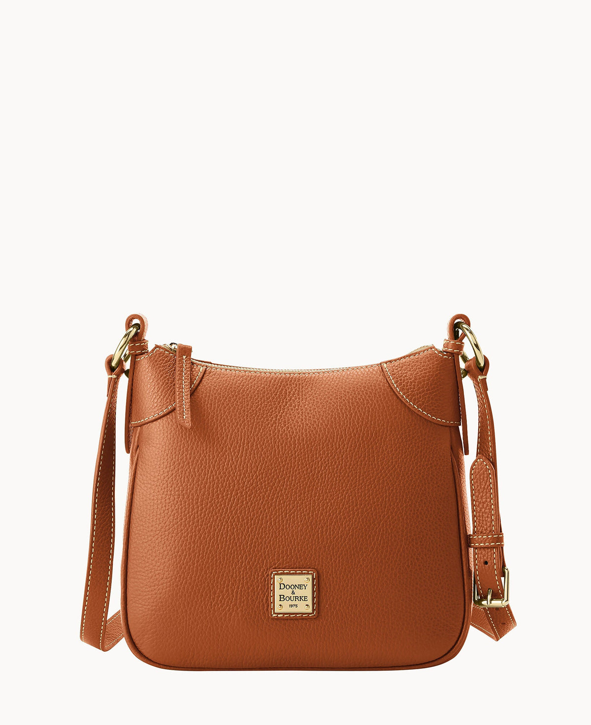 Lucca Leather Crossbody - Caramel