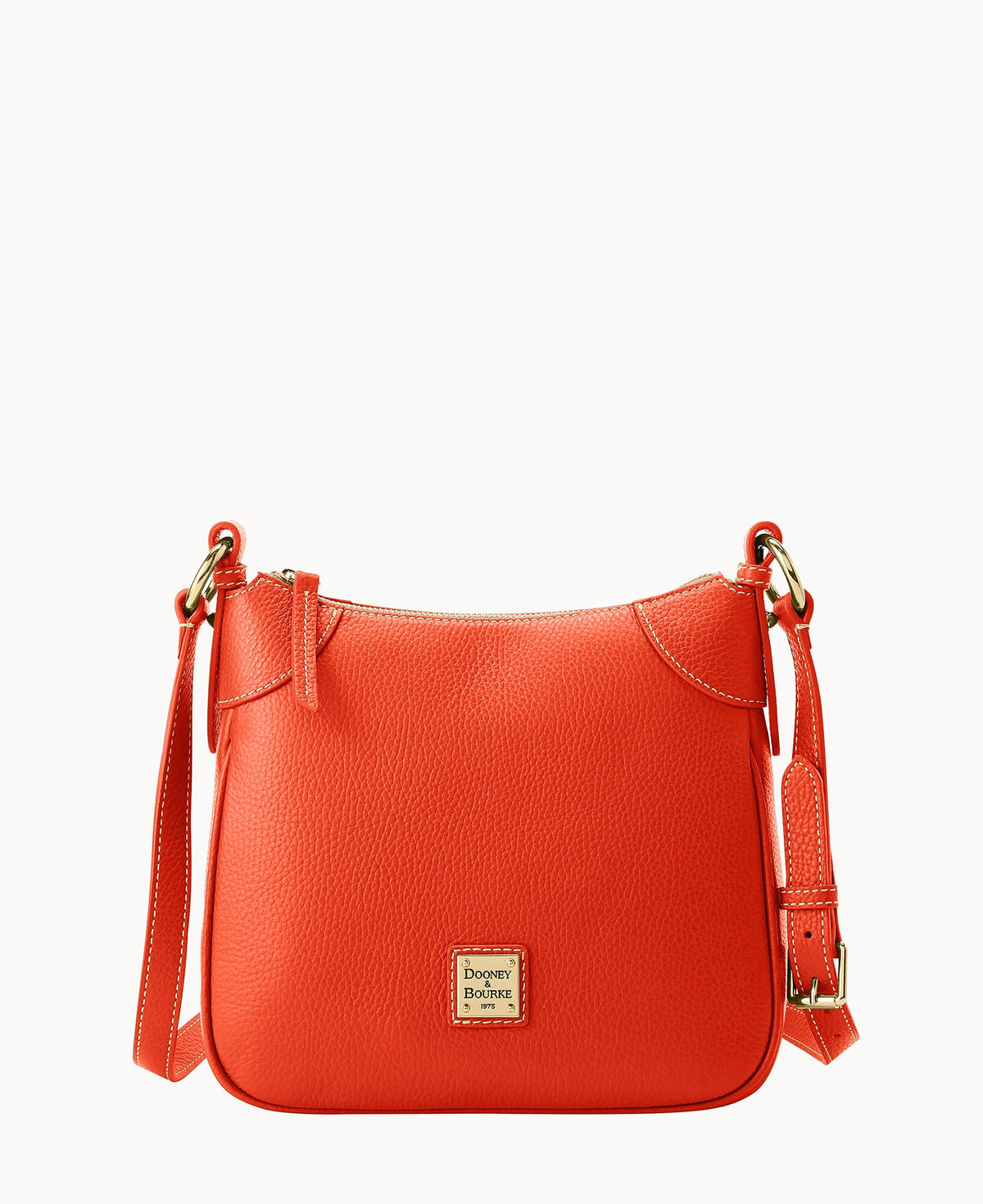 Lucca Leather Crossbody - Persimmon