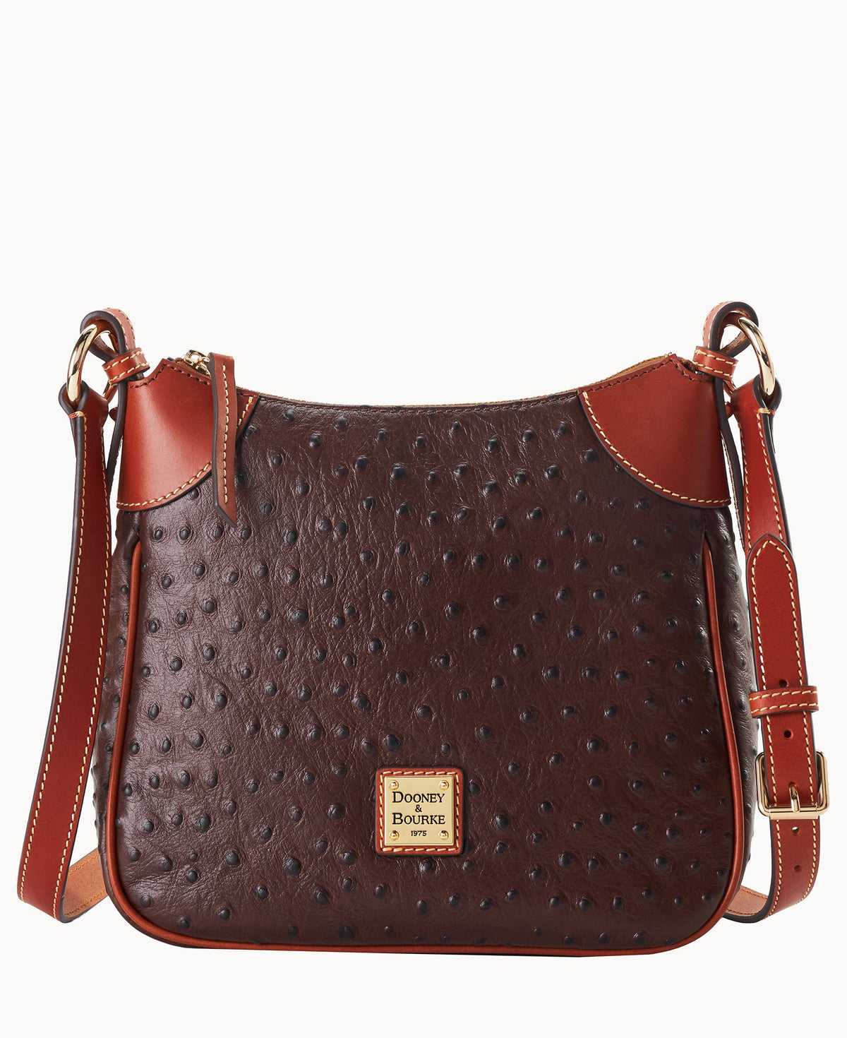Ostrich Crossbody - Brown Tmoro
