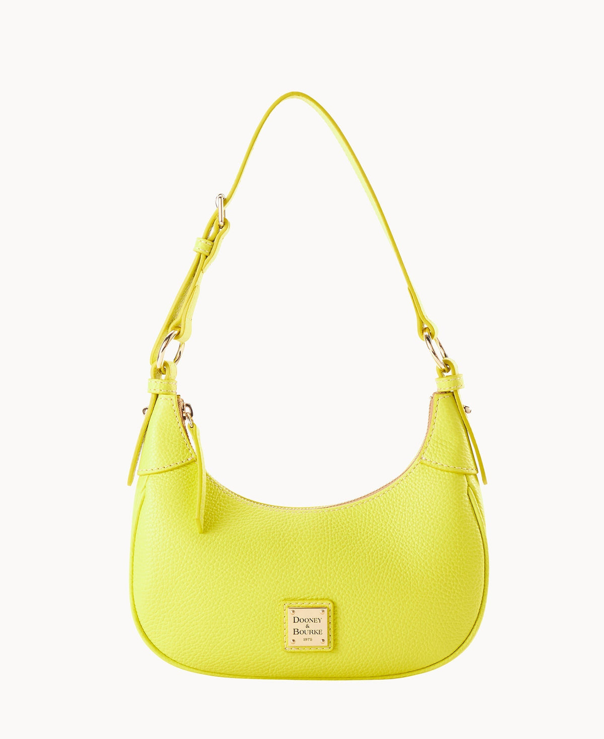 Lucca Leather Hobo - Neon Yellow