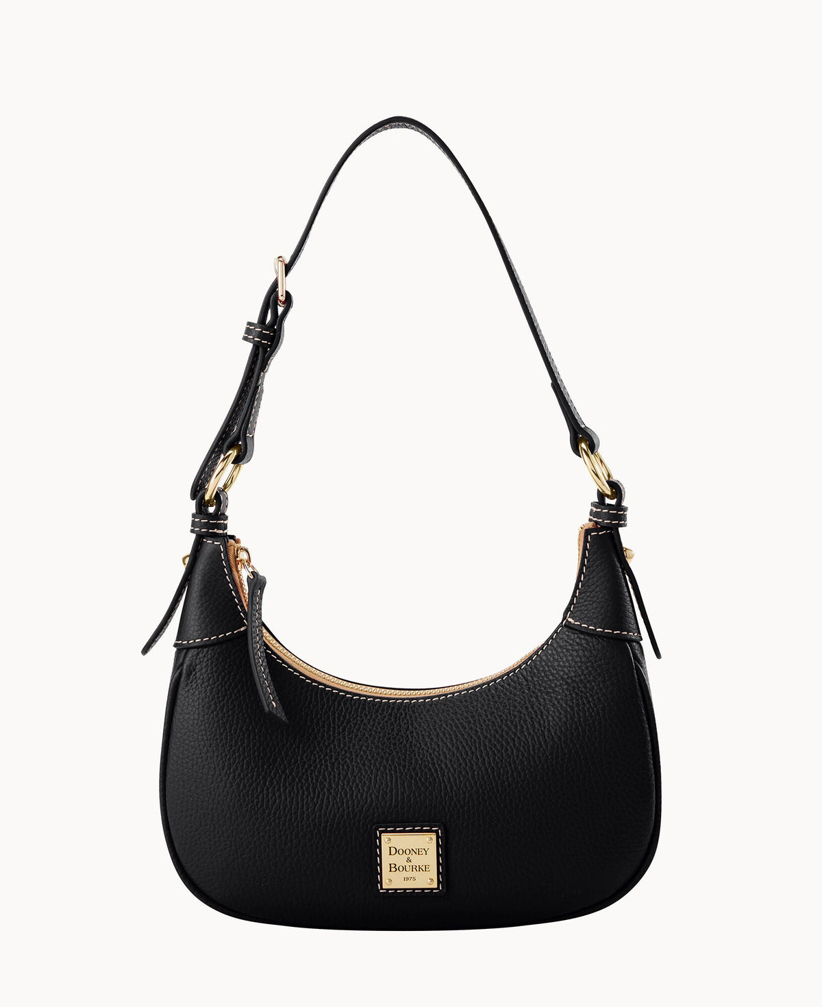 Lucca Leather Hobo - Black