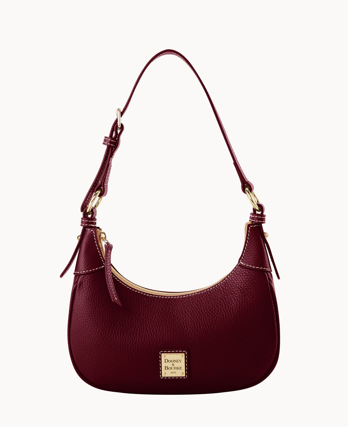 Lucca Leather Hobo - Wine