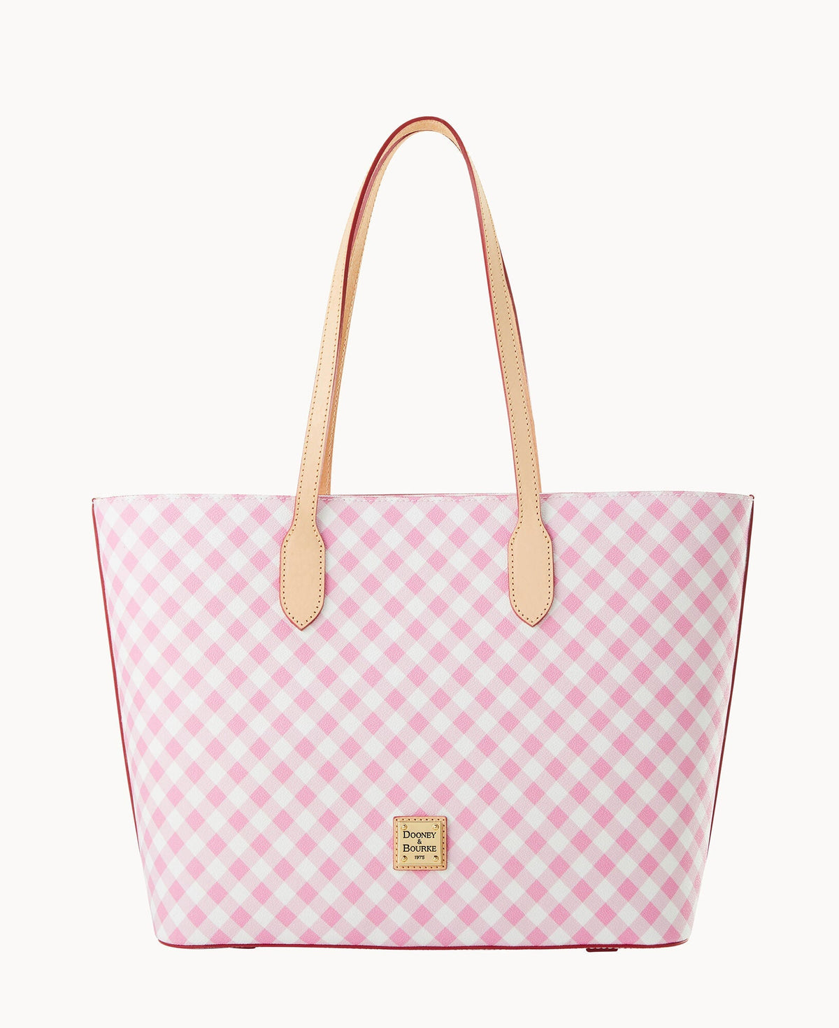 Gingham II Large Tote - Pink
