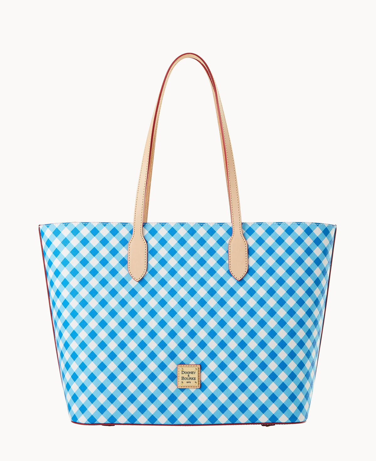 Gingham II Large Tote - Sky Blue