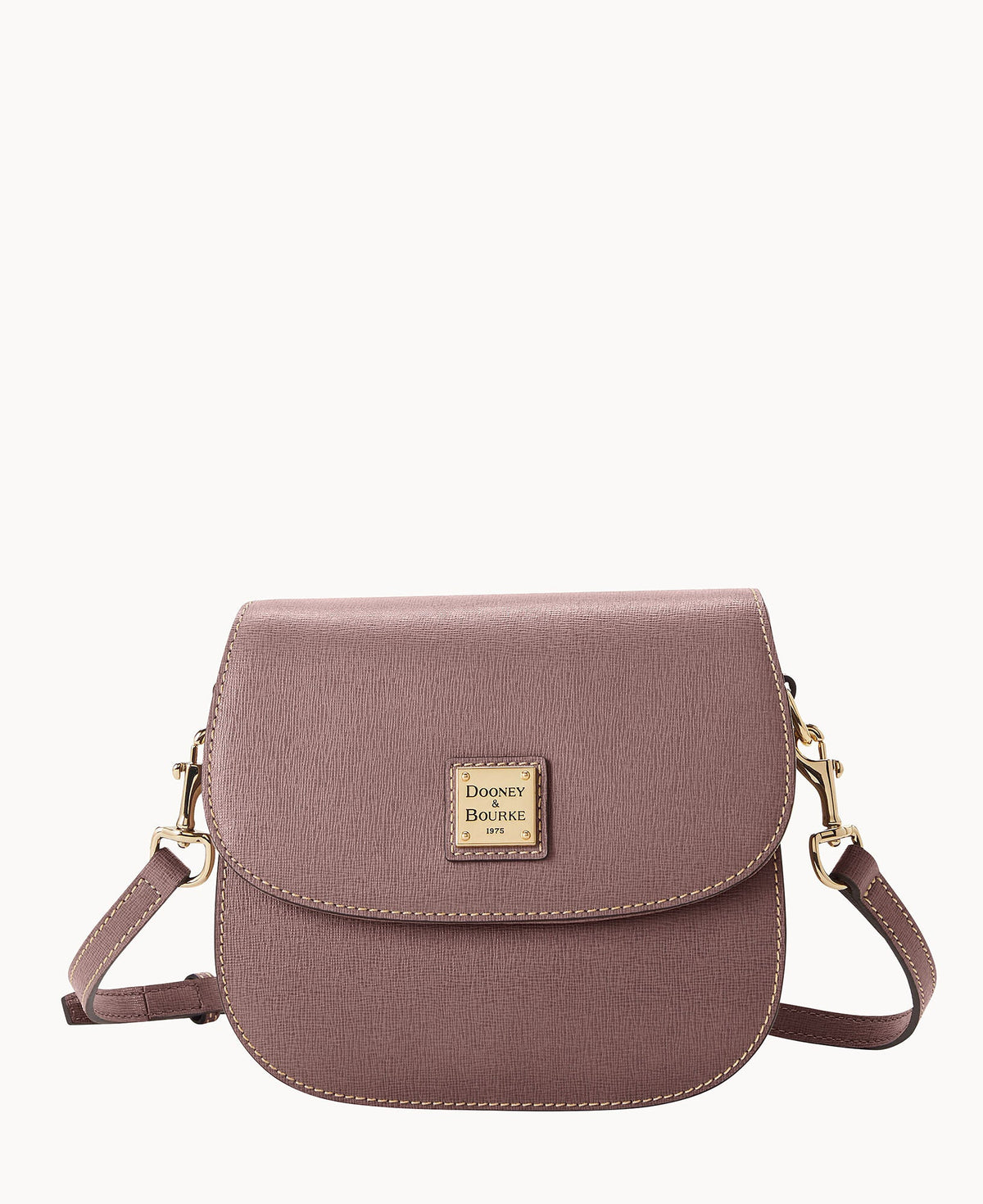 Saffiano Saddle Bag - Elephant