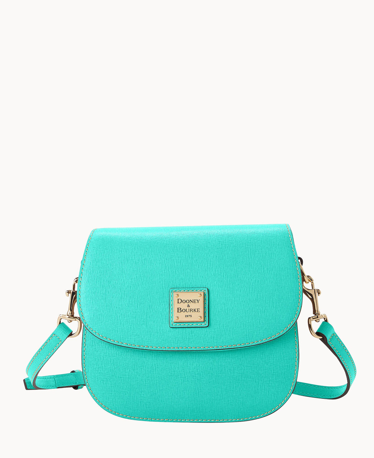 Saffiano Saddle Bag - Sea Foam