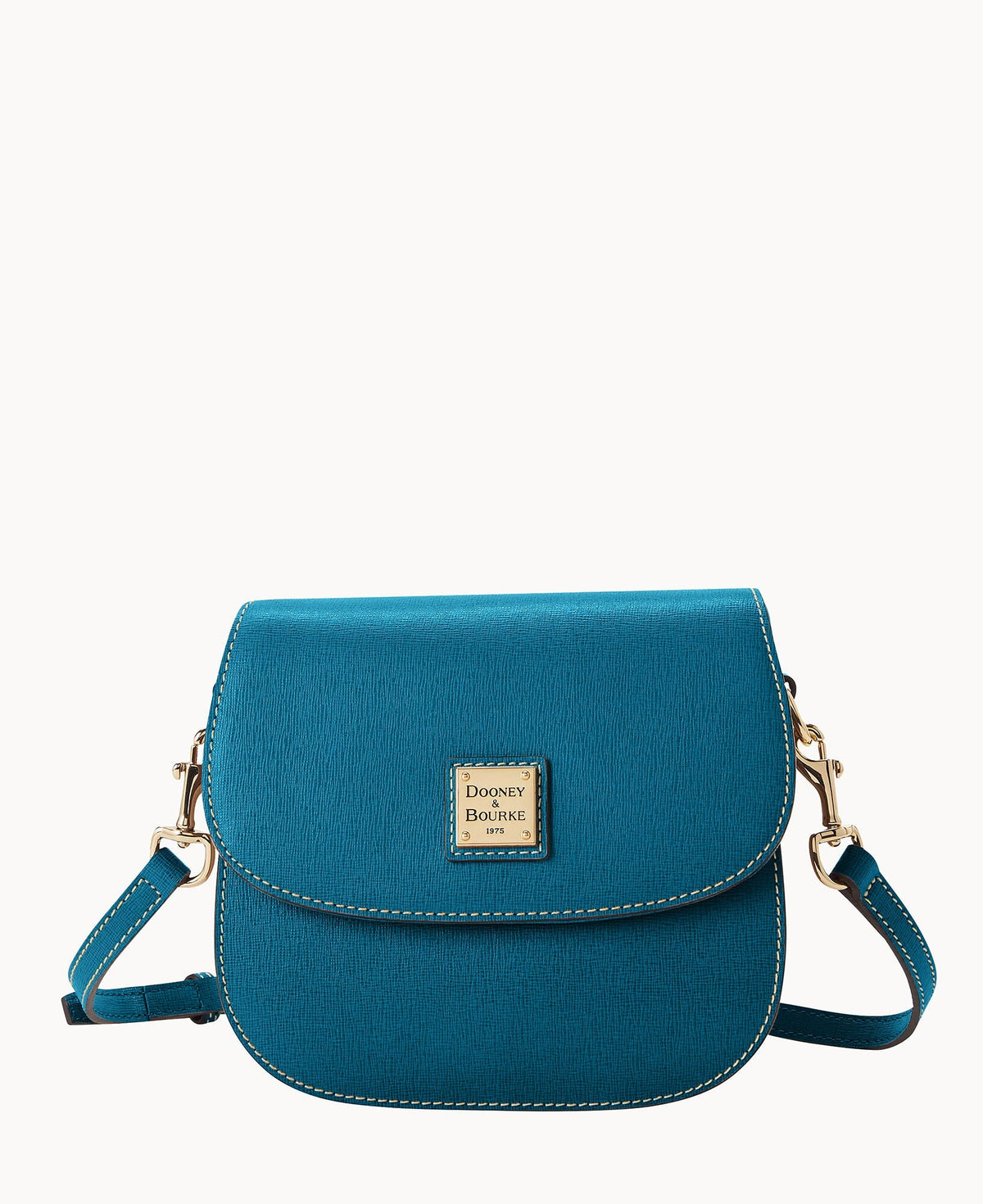 Saffiano Saddle Bag - Teal