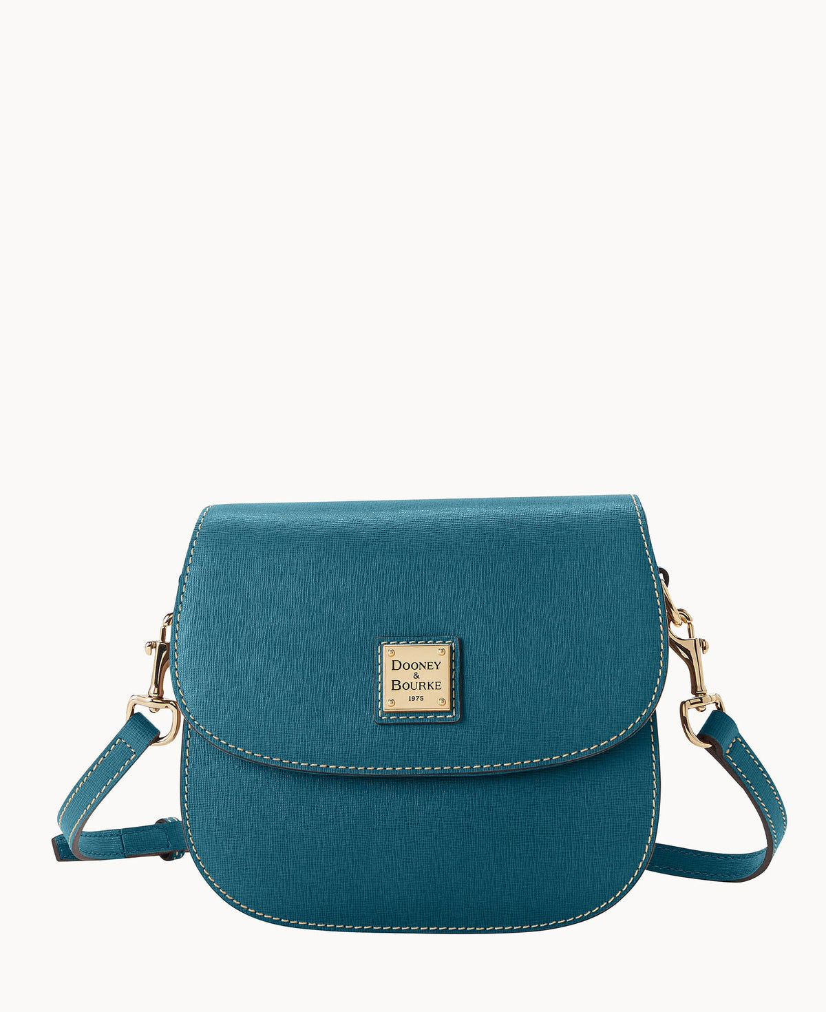 Saffiano Saddle Bag - Deep Teal