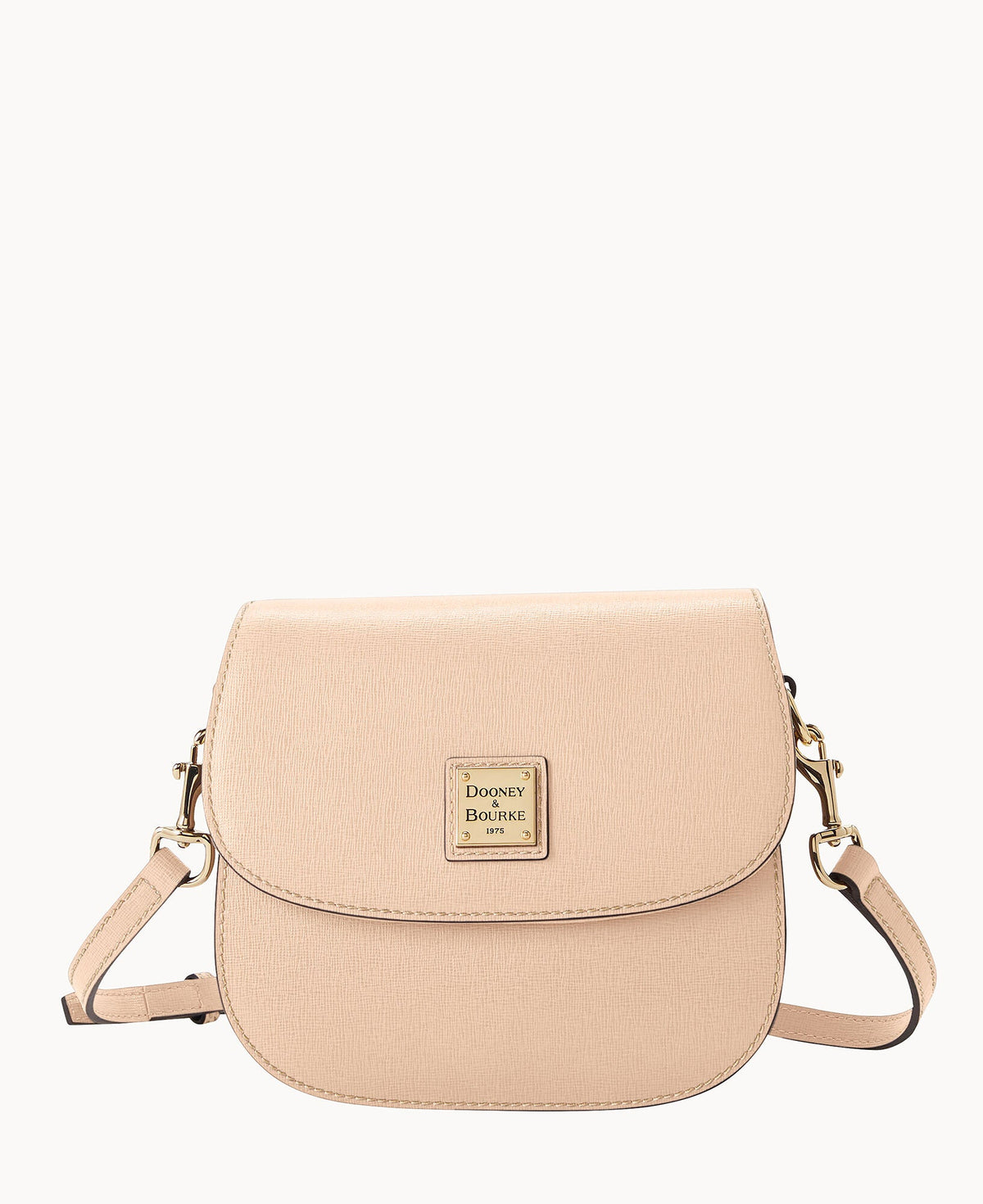 Saffiano Saddle Bag - Blush