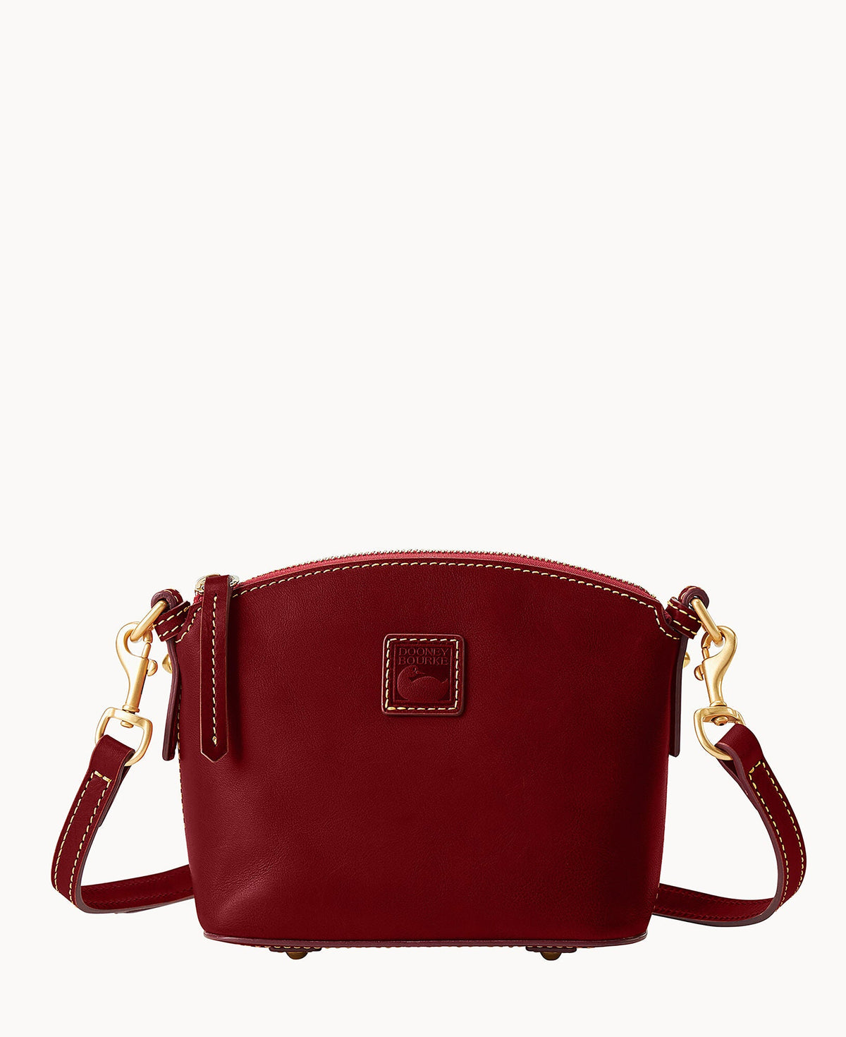 Florentine Mini Domed Crossbody - Bordeaux