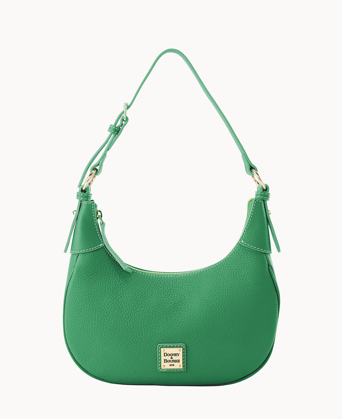 Lucca Leather Large Hobo - Kelly Green