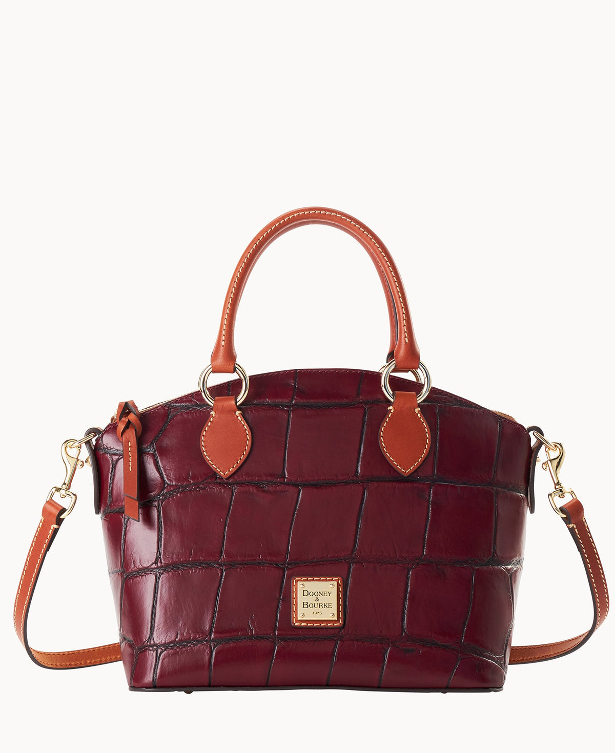 Denison Satchel - Bordeaux Tan