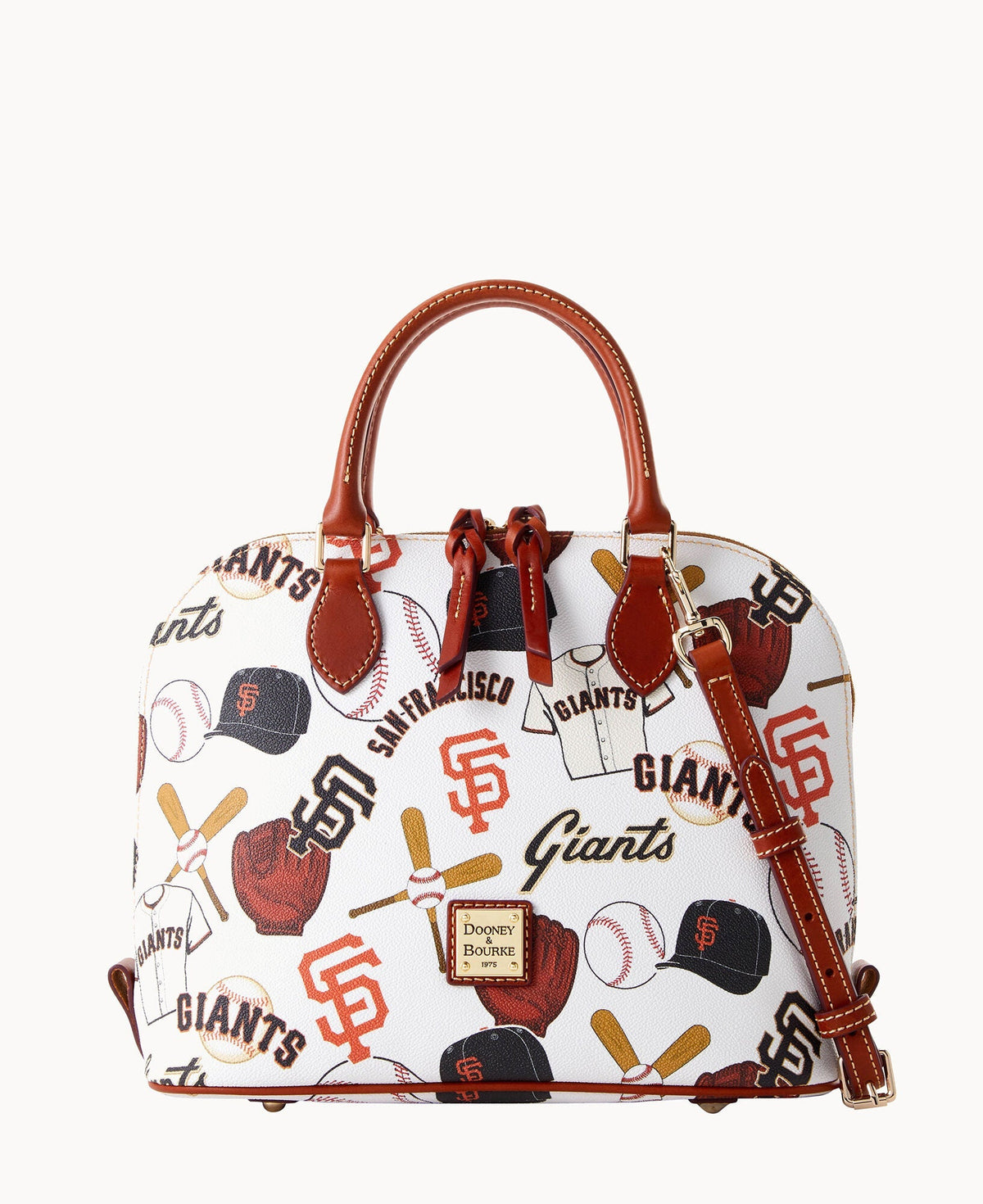 MLB Giants Zip Zip Satchel - White Multi