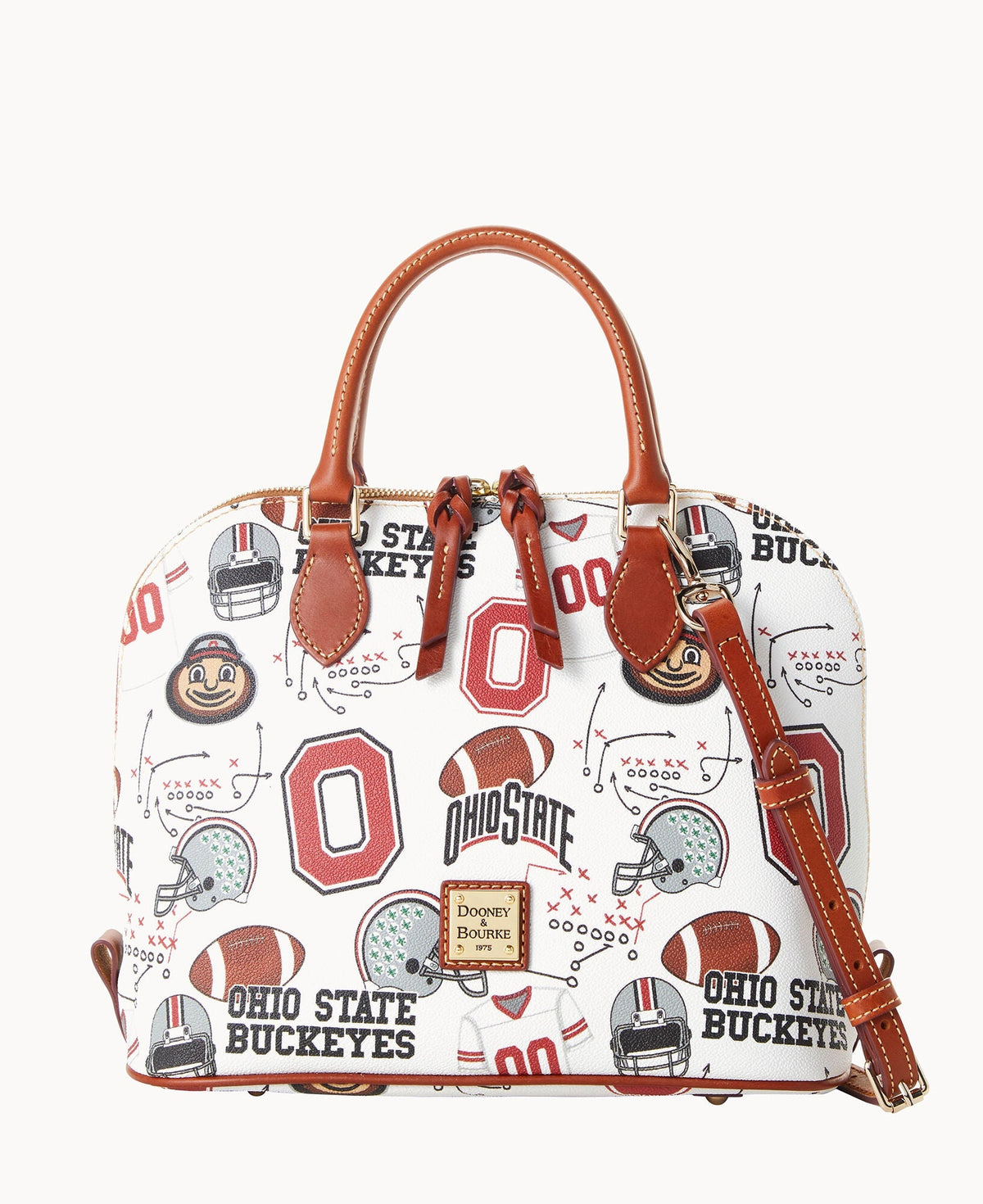 Collegiate Ohio State University Zip Zip Satchel - White Multi