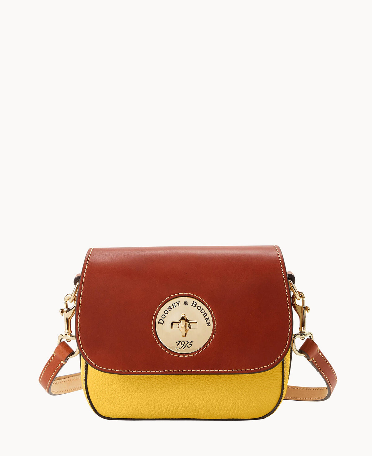 Pebble Turnlock Flap Saddle - Dandelion