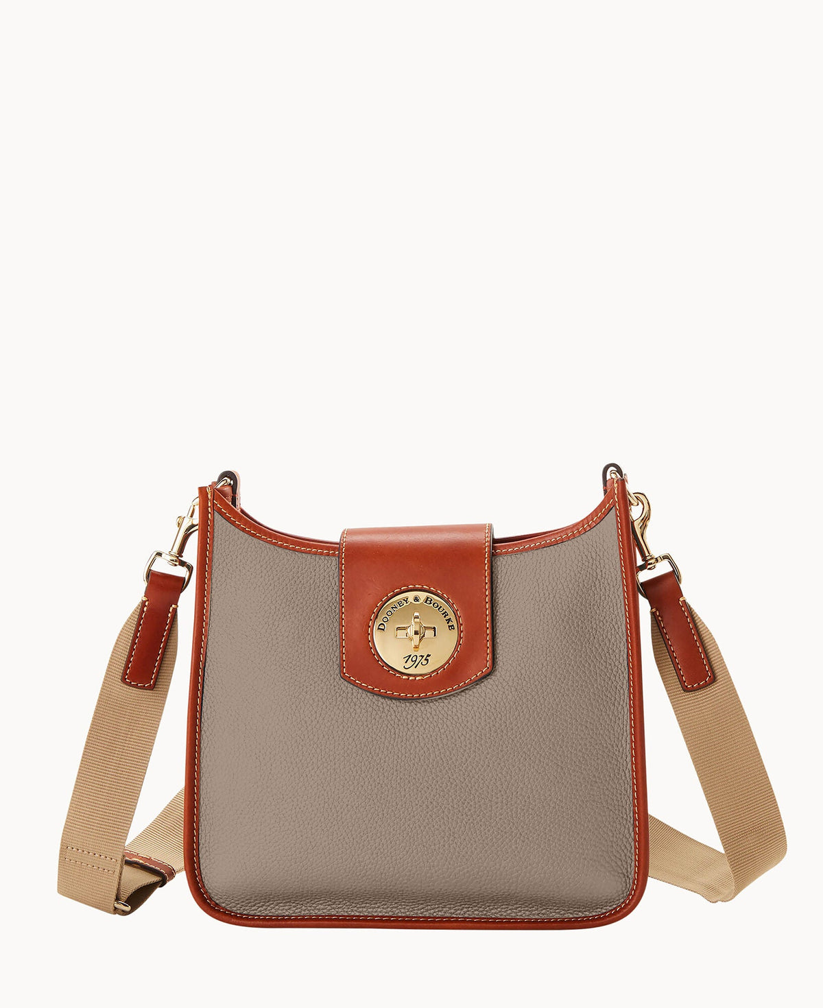 Pebble Turnlock Messenger 28 - Taupe