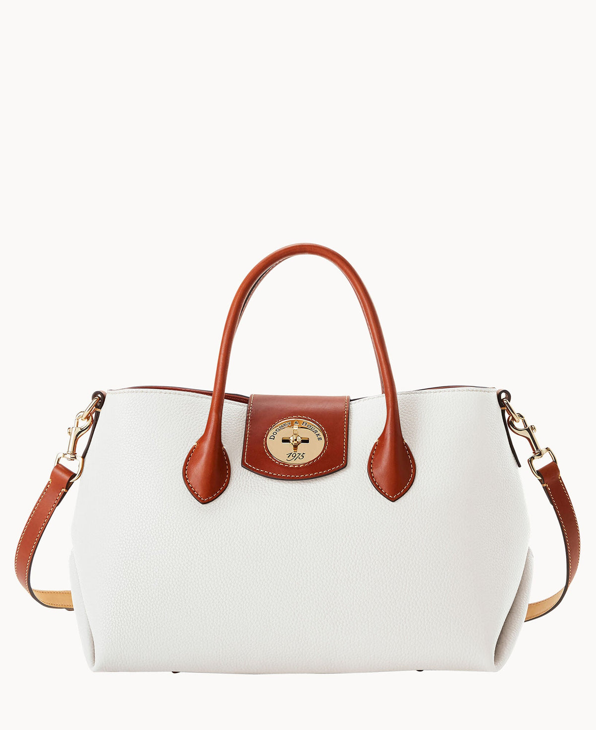 Pebble Turnlock Handle Tote 30 - White
