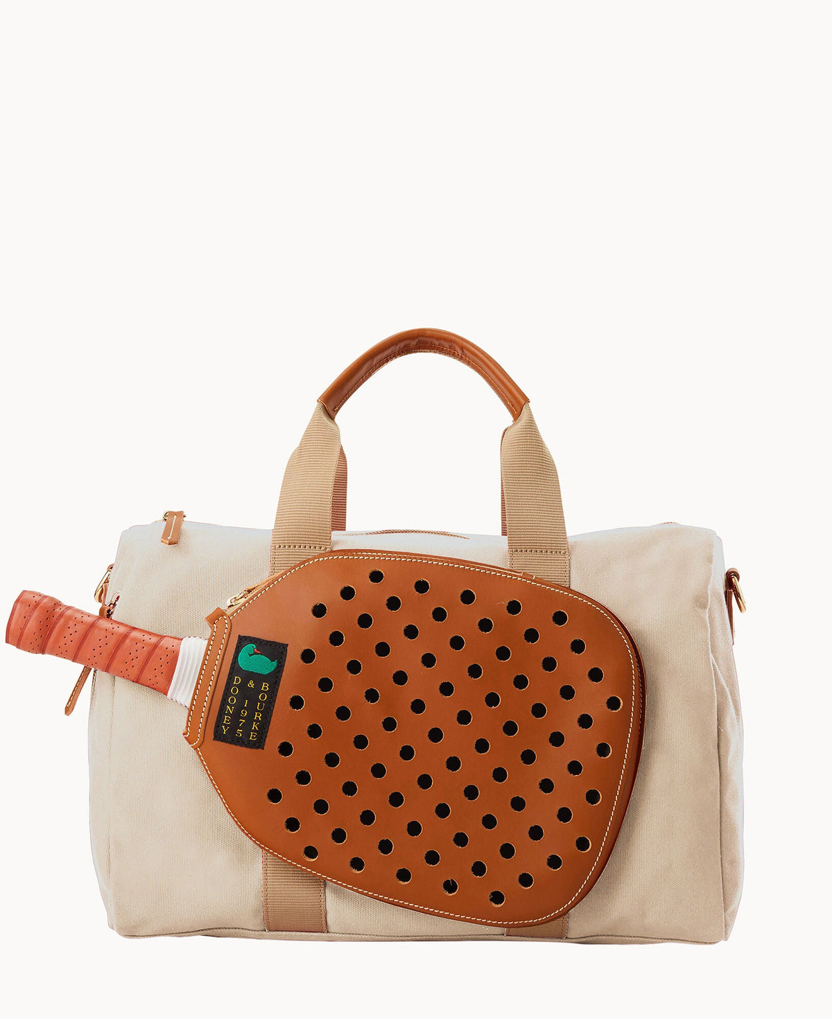 Canvas Pickleball Duffle 40 - Natural Caramel
