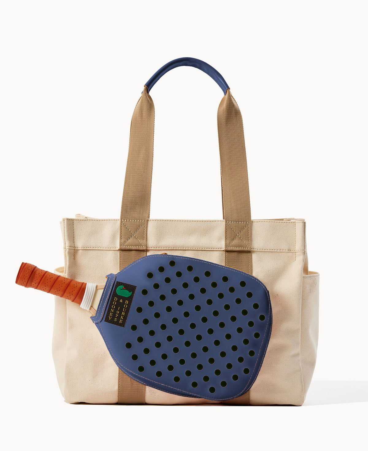 Canvas Pickleball Tote 40 - Natural Ocean
