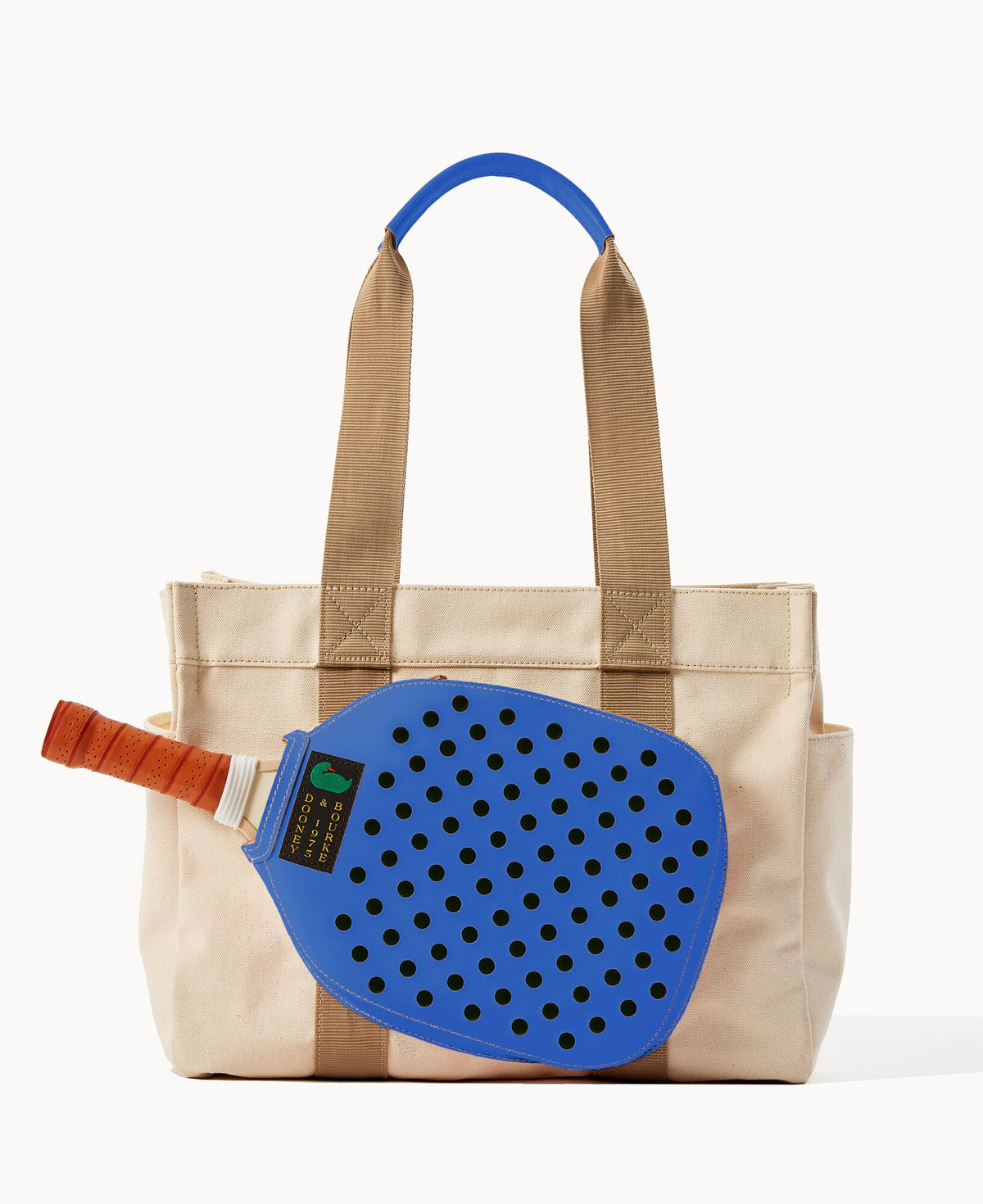 Canvas Pickleball Tote 40 - Natural Azure