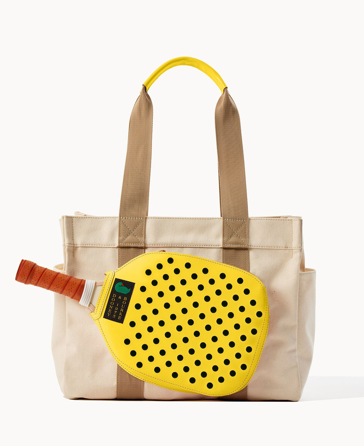 Canvas Pickleball Tote 40 - Natural Yellow