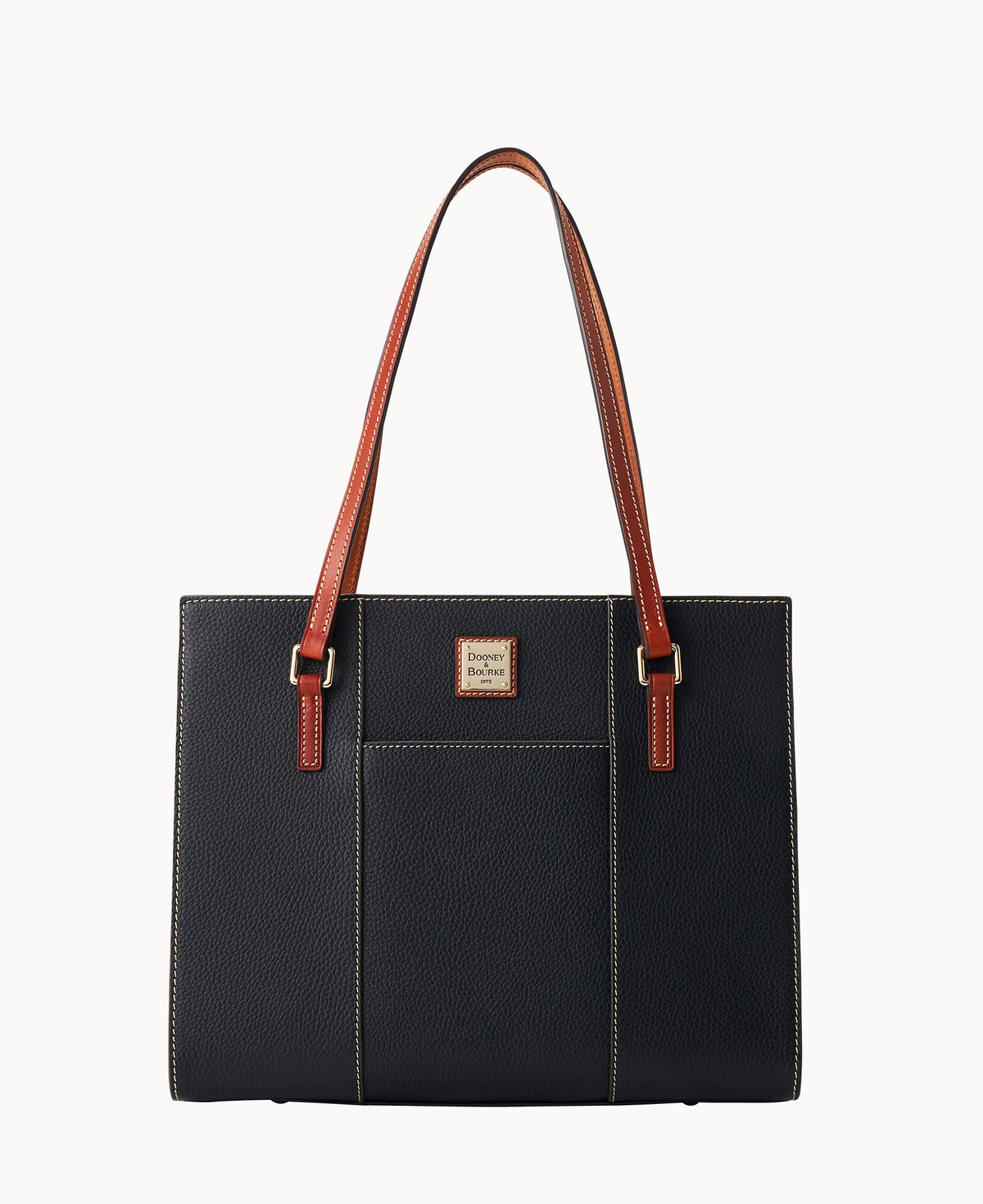 Pebble Grain Charlotte Tote - Black