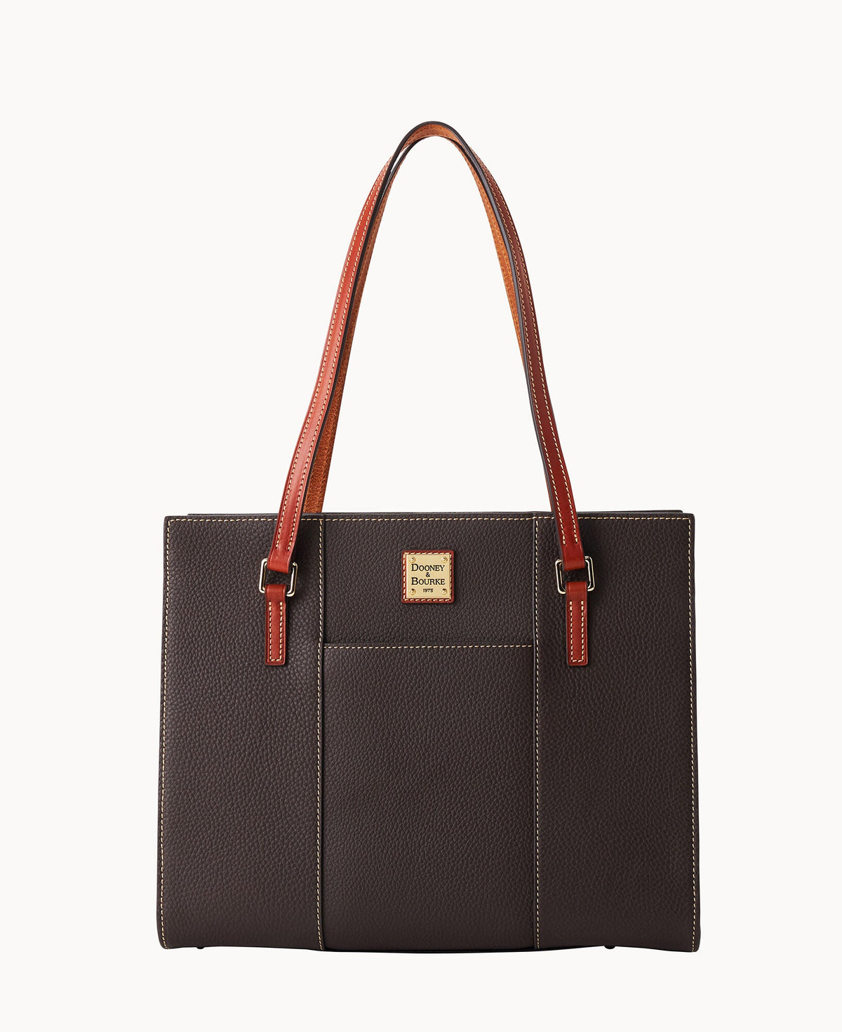 Pebble Grain Charlotte Tote - Brown Tmoro