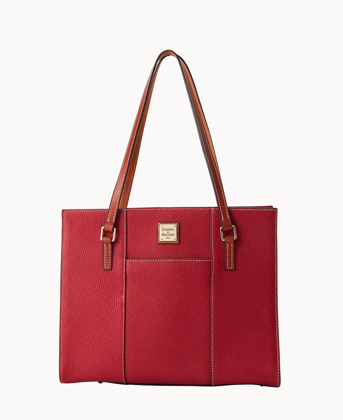 Pebble Grain Charlotte Tote - Red