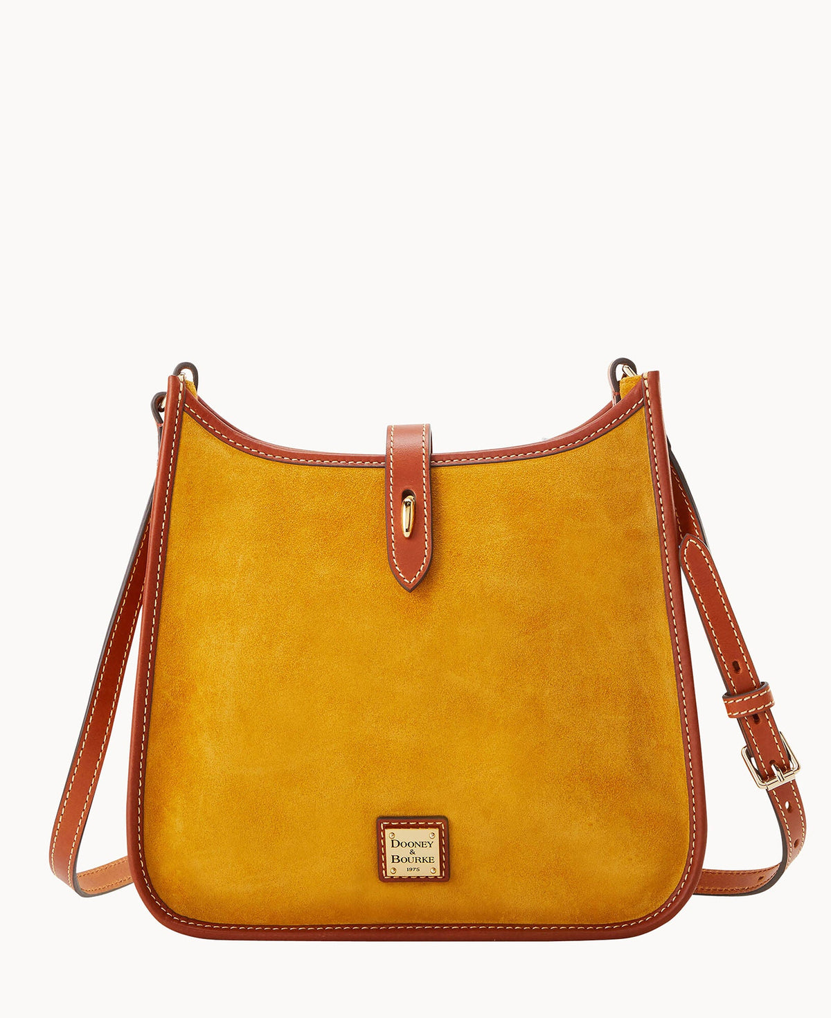 Suede Messenger Crossbody - Chamois