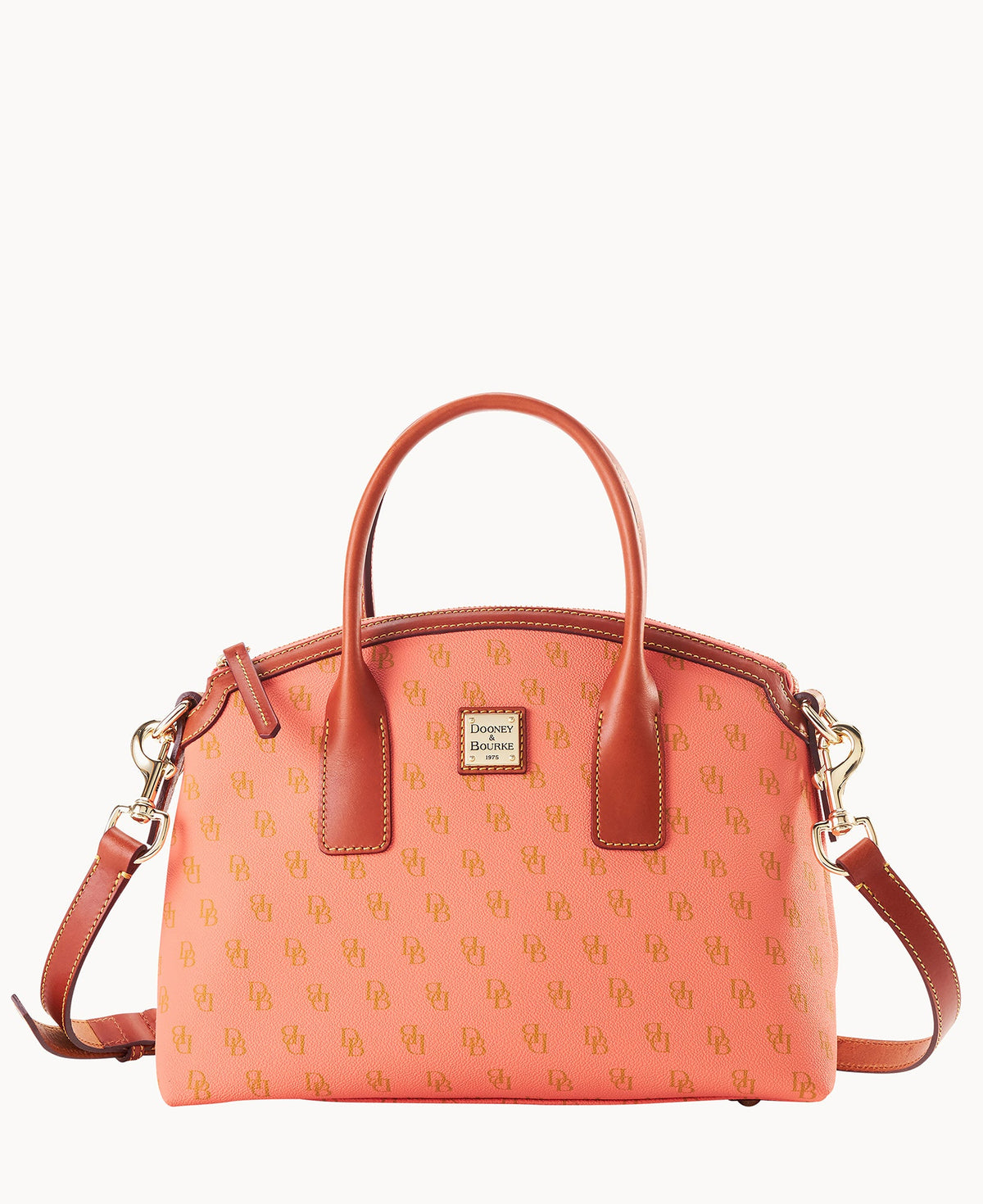 Gretta Domed Satchel - Coral