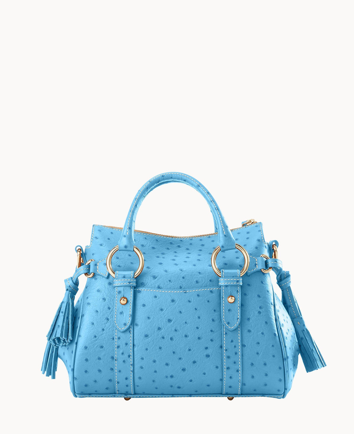 Ostrich Satchel With Pocket - Image 39
