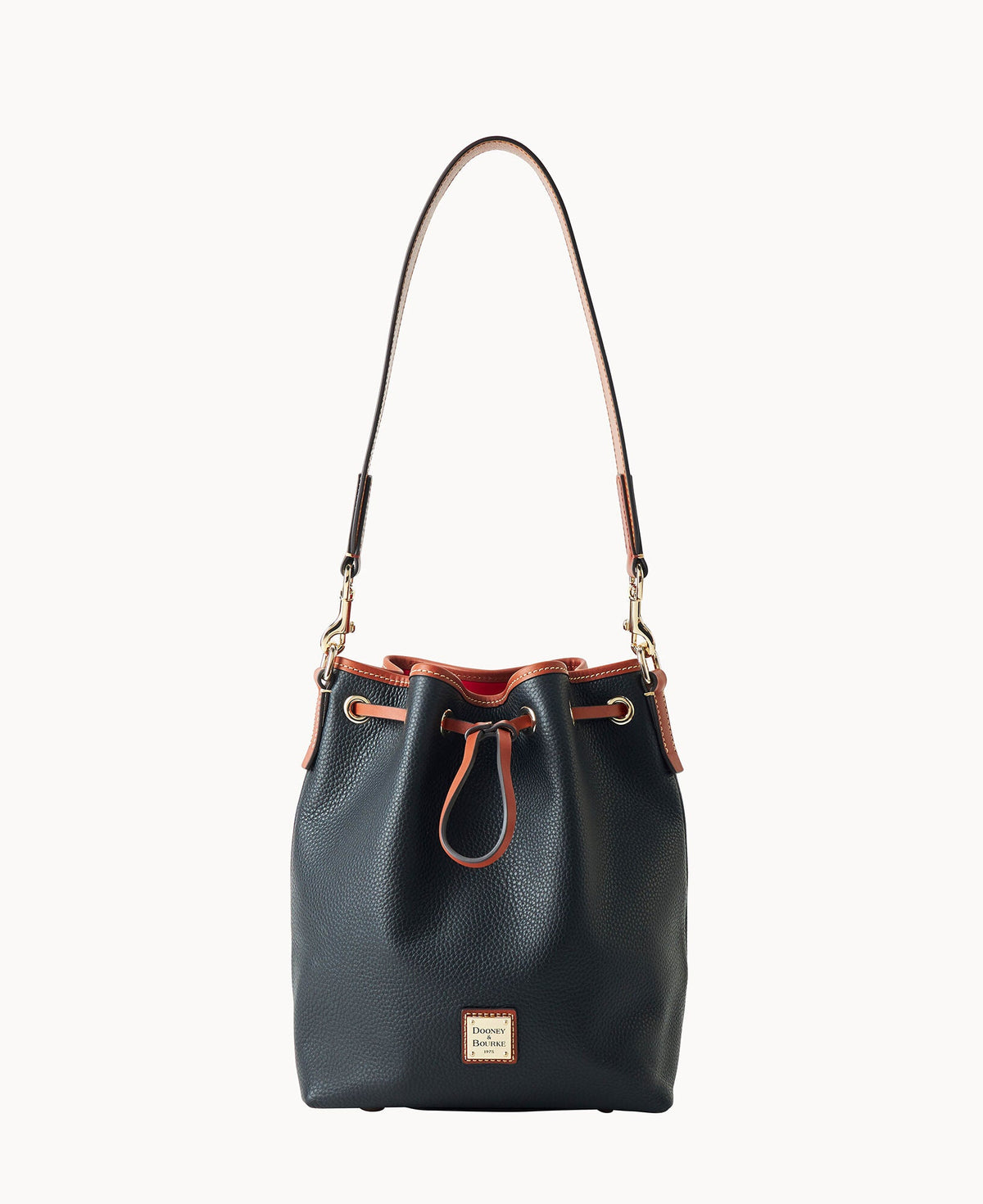 Pebble Grain Drawstring - Black