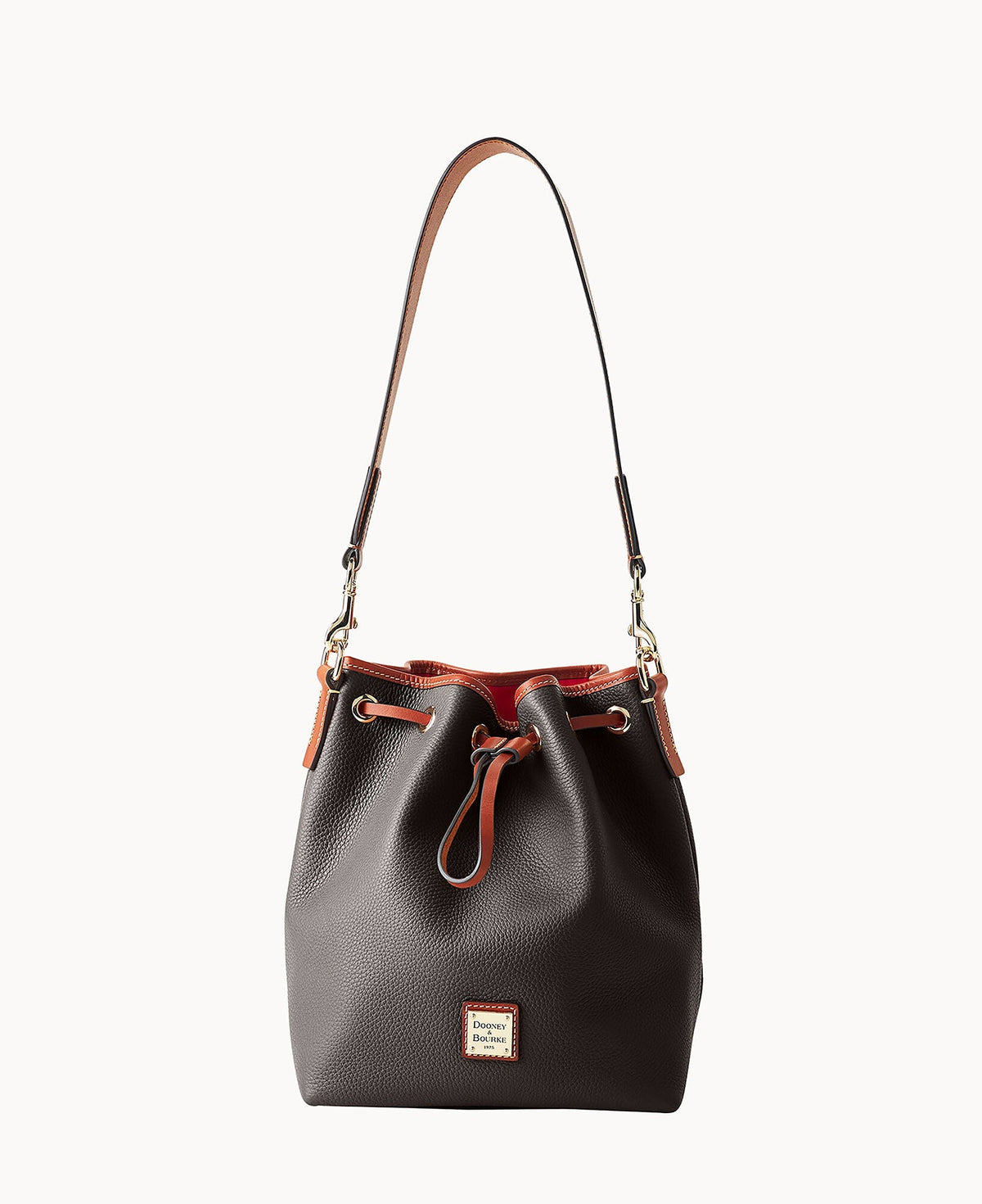 Pebble Grain Drawstring - Brown Tmoro