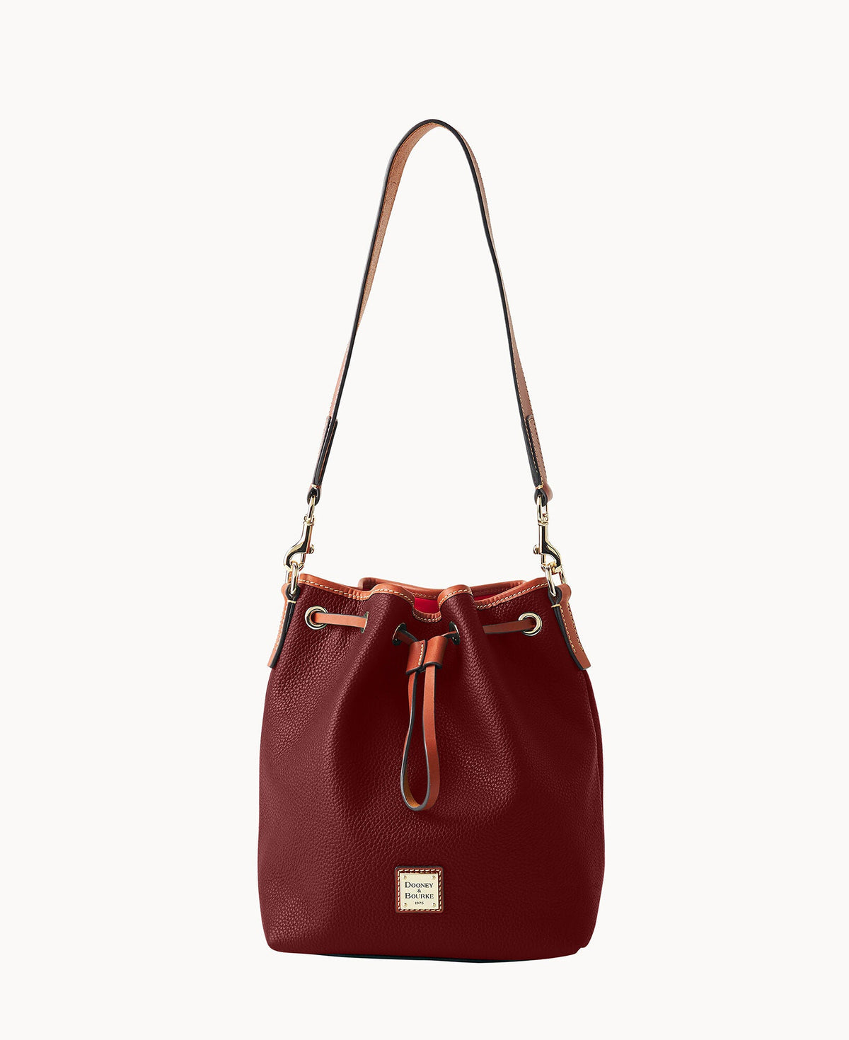 Pebble Grain Drawstring - Bordeaux
