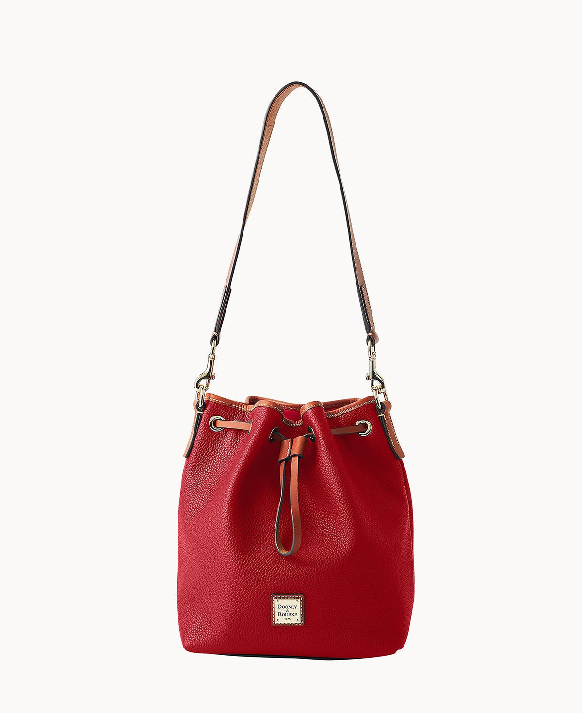 Pebble Grain Drawstring - Red