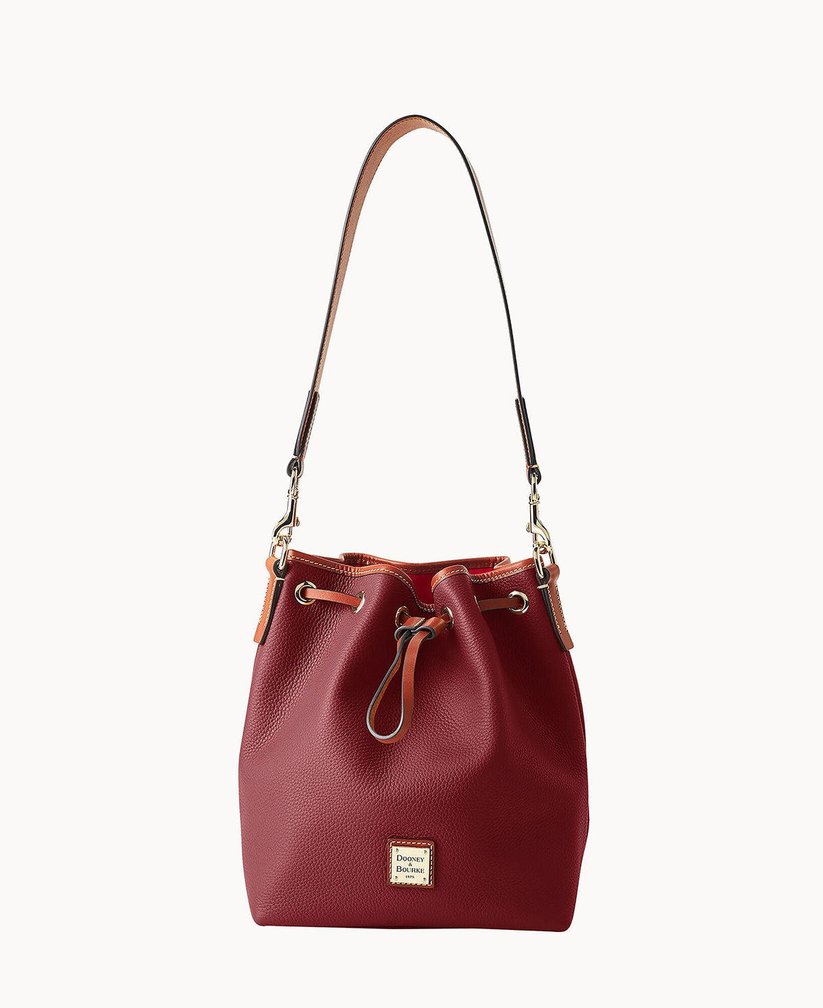 Pebble Grain Drawstring - Wine