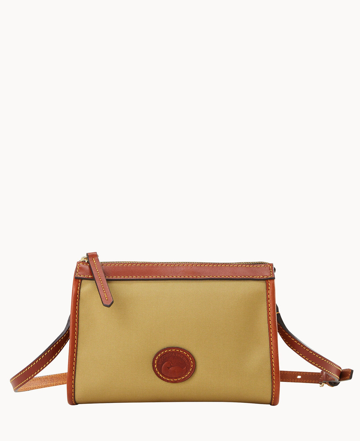 Nylon Small East West Crossbody - Khaki