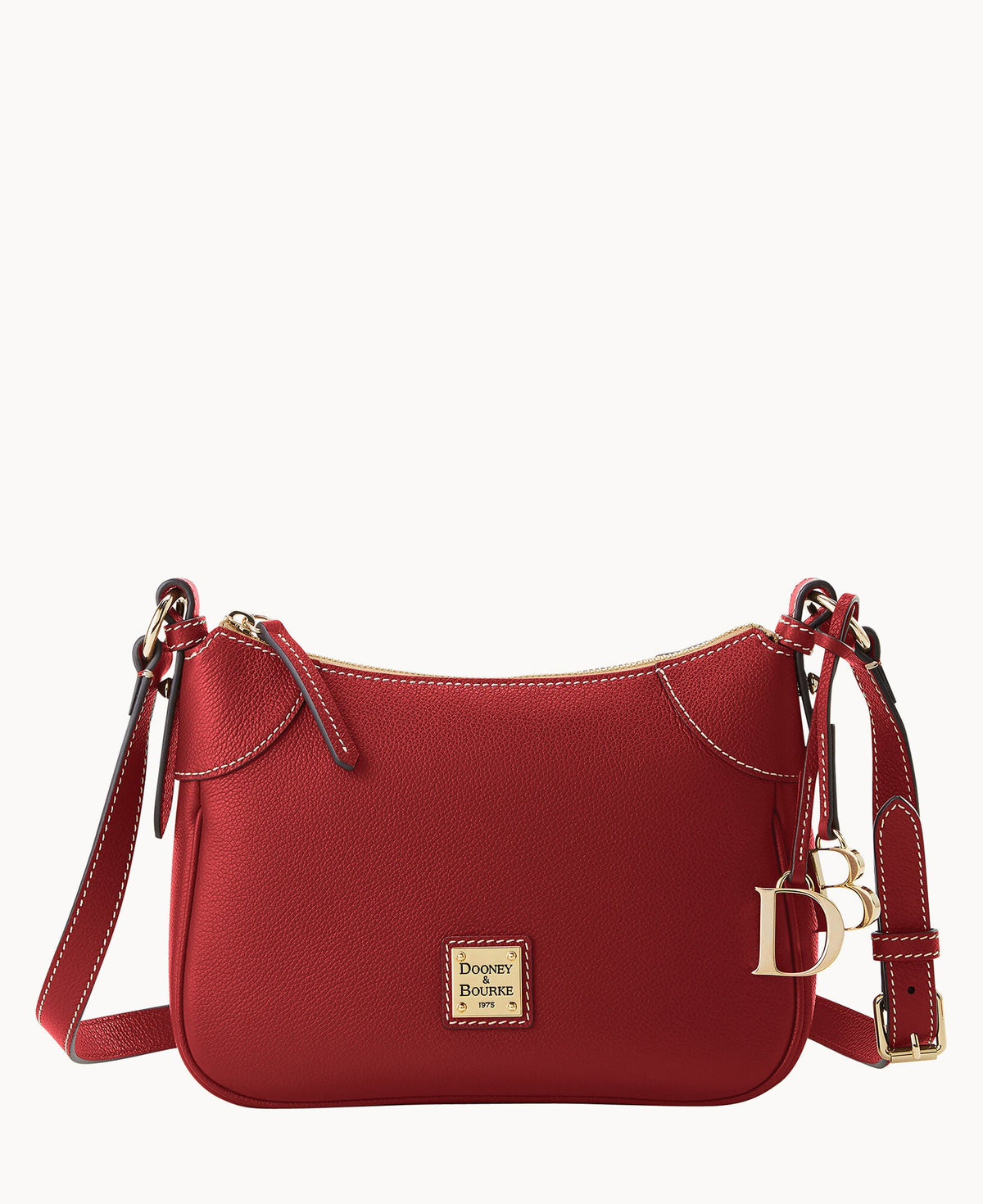Sorrento Crossbody Hobo 22 - Cranberry