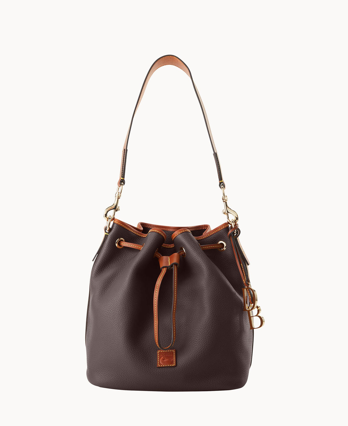 Pebble Grain Drawstring - Brown Tmoro