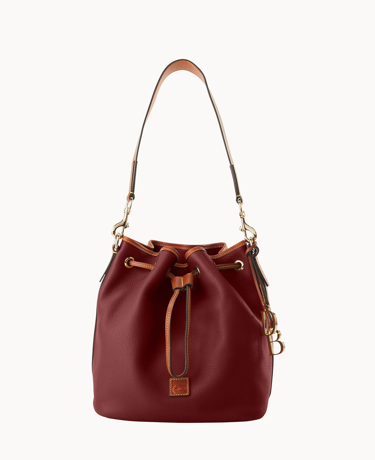Pebble Grain Drawstring - Bordeaux