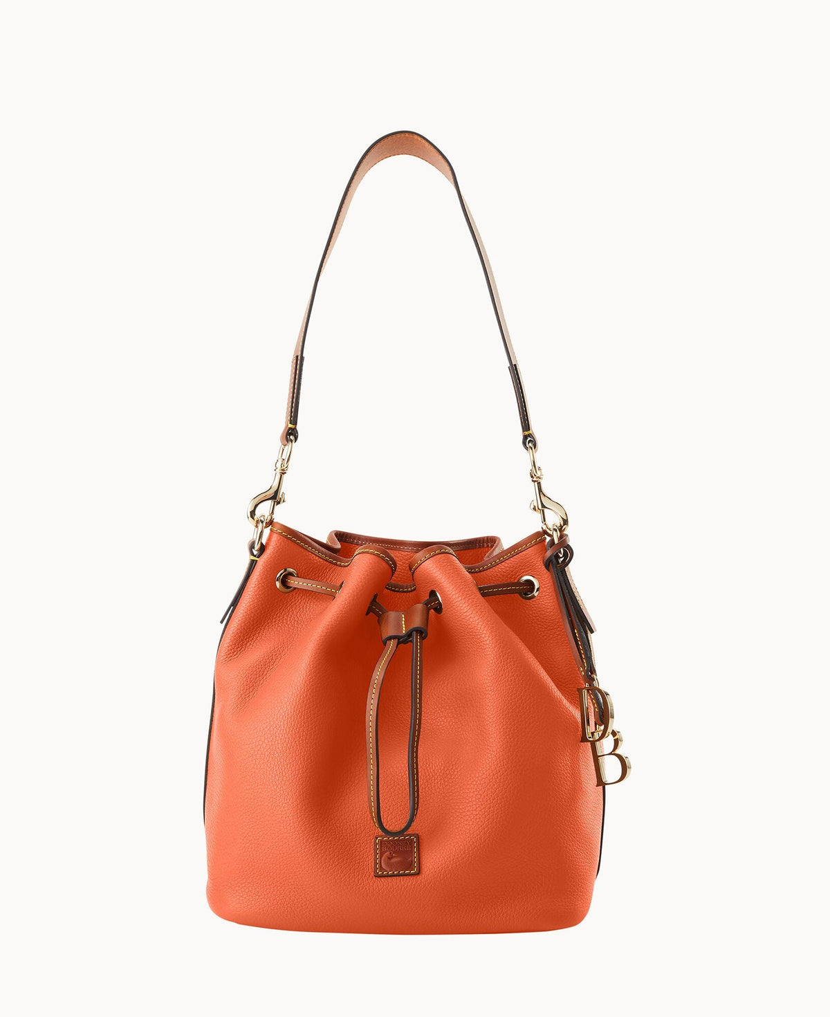 Pebble Grain Drawstring - Coral