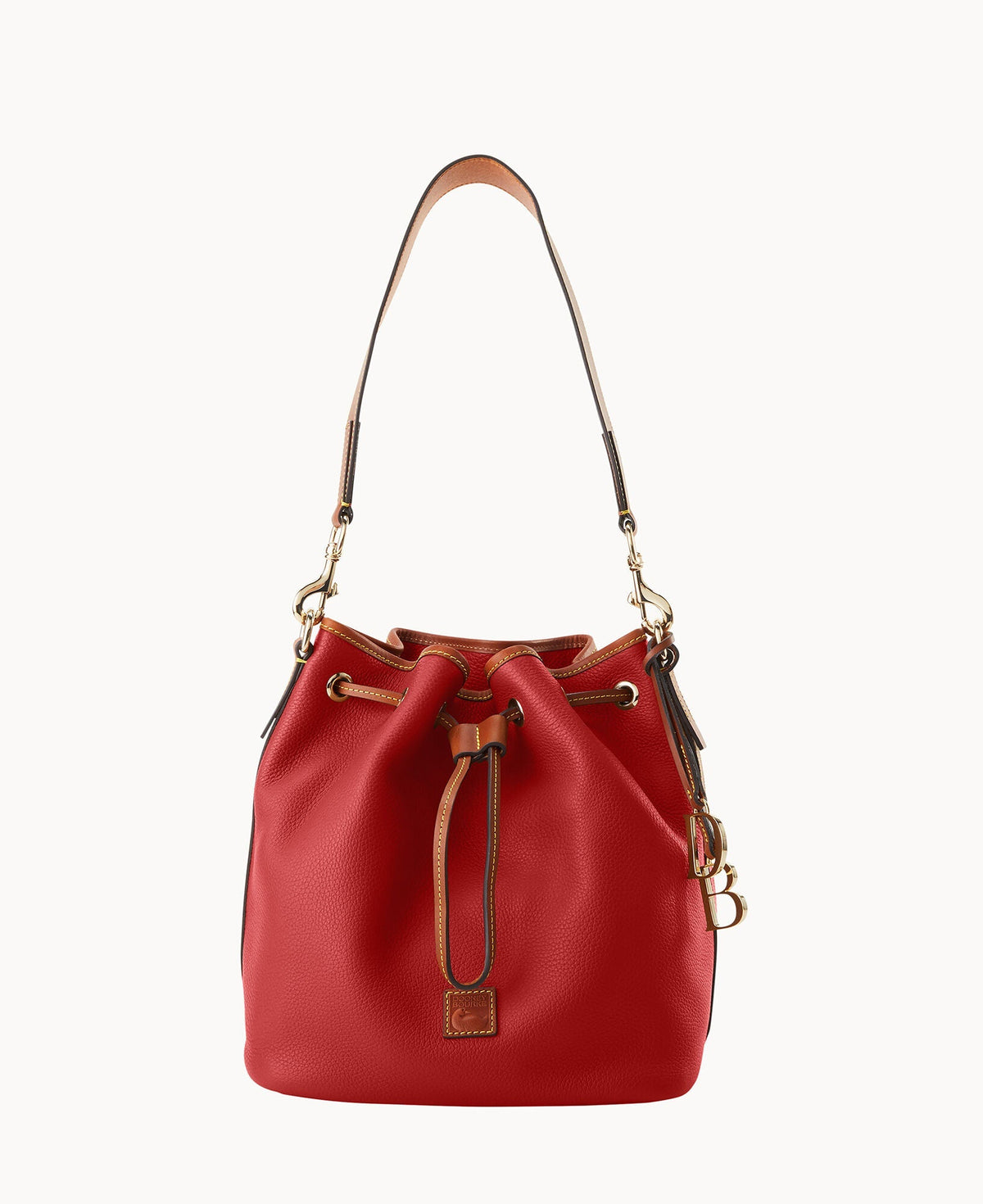 Pebble Grain Drawstring - Red