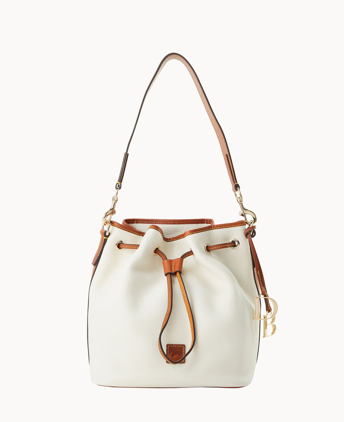 Pebble Grain Drawstring - White