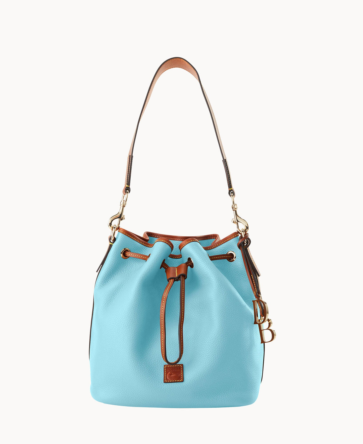 Pebble Grain Drawstring - Caribbean Blue